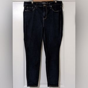 Torrid Sky High Skinny Crop Dark Wash Size 18R